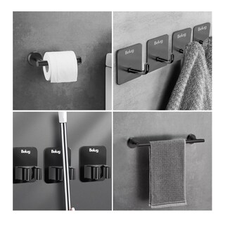 Foto 3 | Juego De Accesorios De Baño Completo 15 Pzs, Belug Negro