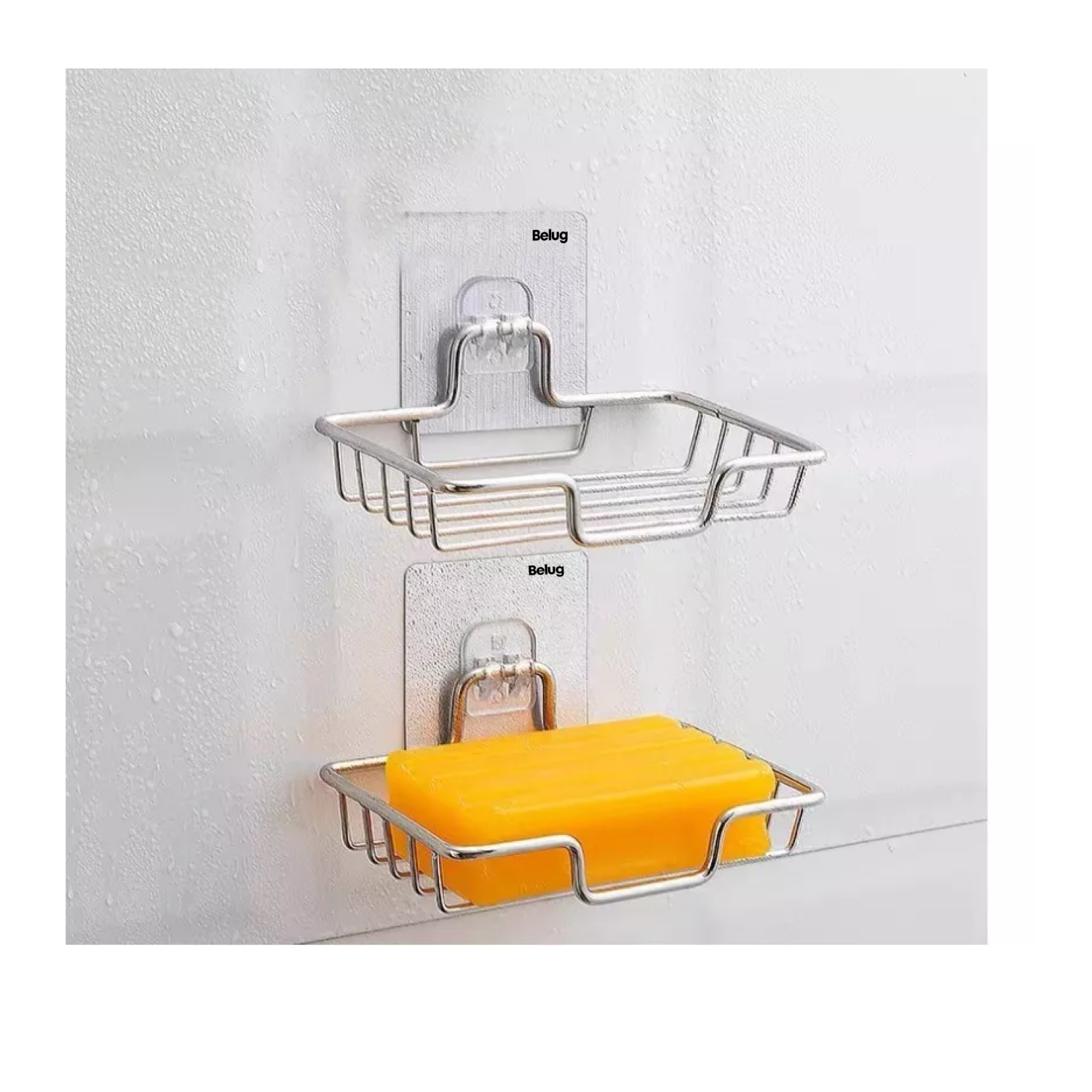 Foto 4 pulgar | Jabonera Belug De Acero Inoxidable Para Baño Plegable A La Pared, Plata