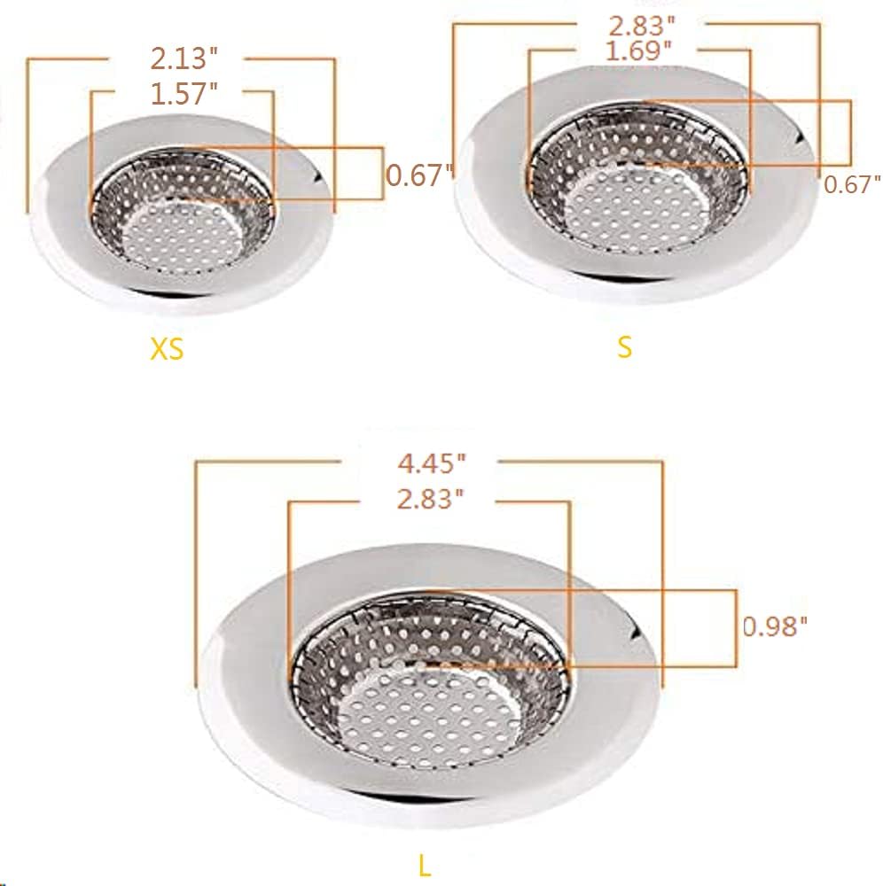 Foto 2 | Juego De Desagües De Ducha Hair Catcher, Paquete De 3 Para Lavabo Y Bañera - Venta Internacional.