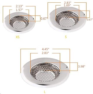 Foto 2 | Juego De Desagües De Ducha Hair Catcher, Paquete De 3 Para Lavabo Y Bañera - Venta Internacional.