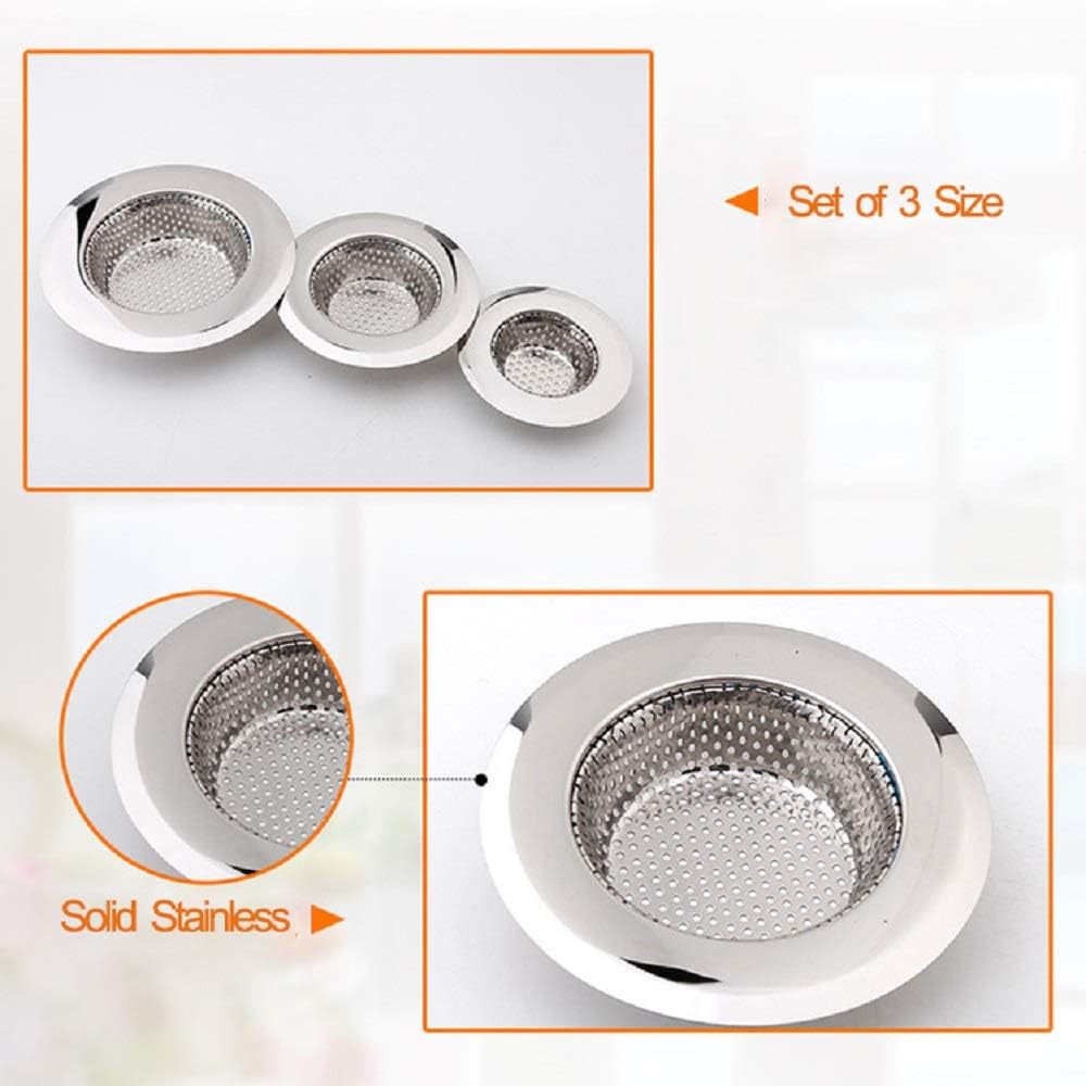 Foto 4 | Juego De Desagües De Ducha Hair Catcher, Paquete De 3 Para Lavabo Y Bañera - Venta Internacional.