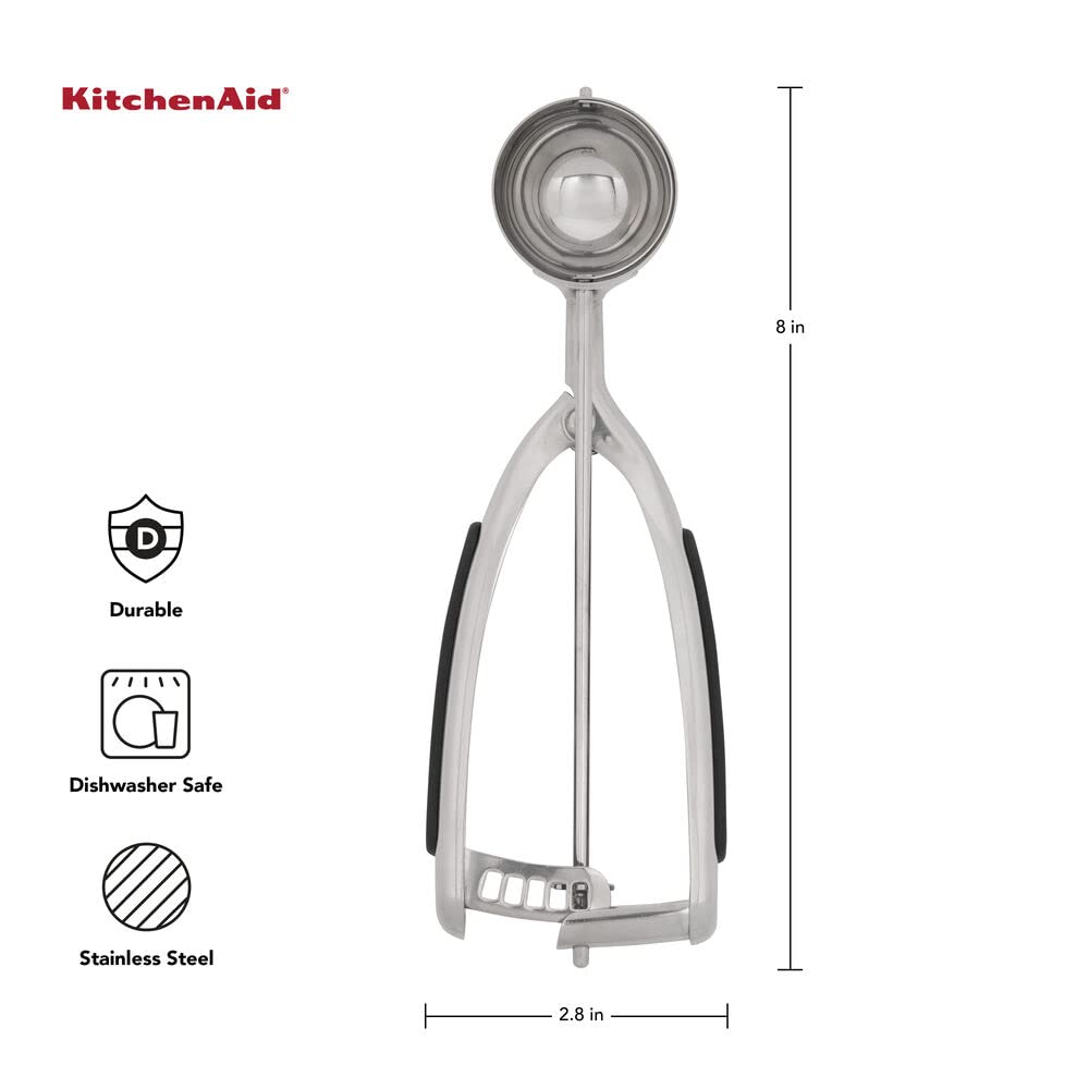 Foto 4 pulgar | Juego De Cucharas Para Masa De Galletas Kitchenaid De Acero Inoxidable Negro - Venta Internacional.