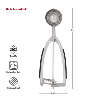 Foto 3 | Juego De Cucharas Para Masa De Galletas Kitchenaid De Acero Inoxidable Negro - Venta Internacional.