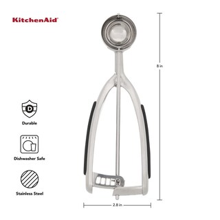 Foto 4 | Juego De Cucharas Para Masa De Galletas Kitchenaid De Acero Inoxidable Negro - Venta Internacional.