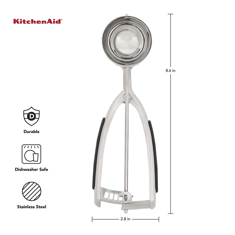 Foto 6 pulgar | Juego De Cucharas Para Masa De Galletas Kitchenaid De Acero Inoxidable Negro - Venta Internacional.