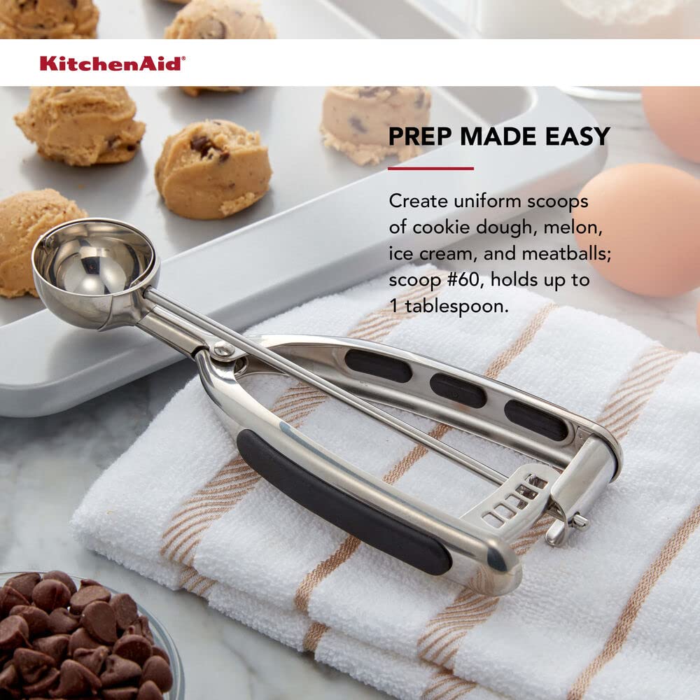 Foto 7 pulgar | Juego De Cucharas Para Masa De Galletas Kitchenaid De Acero Inoxidable Negro - Venta Internacional.