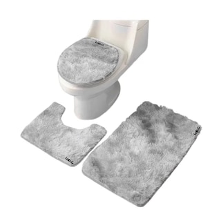 Foto 1 | Alfombra De Baño Juego Para Baño Estándar Lab.g 3 Piezas Gris