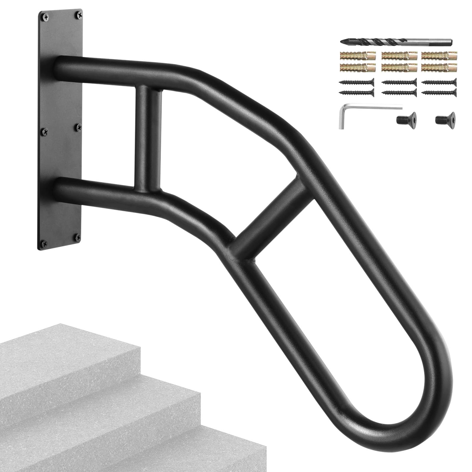 Foto 1 | Barandillas Vevor Para Escaleras Exteriores, 32 Cm, Montaje En Pared, Seguridad - Venta Internacional.