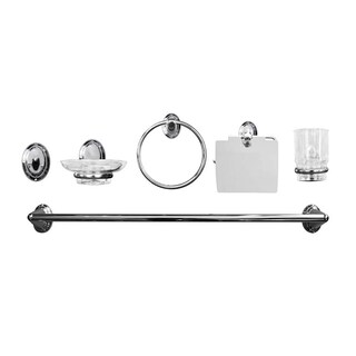 Foto 1 | Juego de Accesorios para Baño Plus Zinc-cristal
