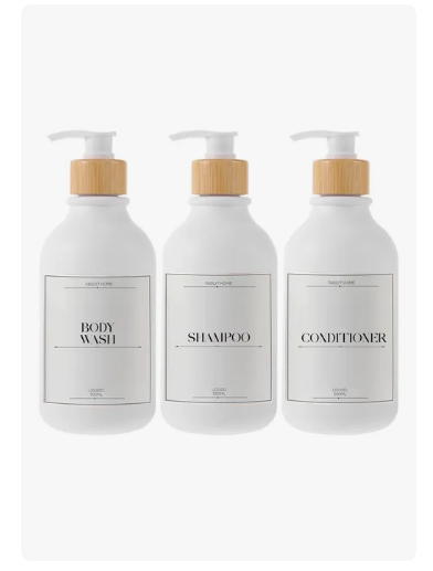 Juego Xtellar De Baño 3 Dispensadores Jabon Shampoo