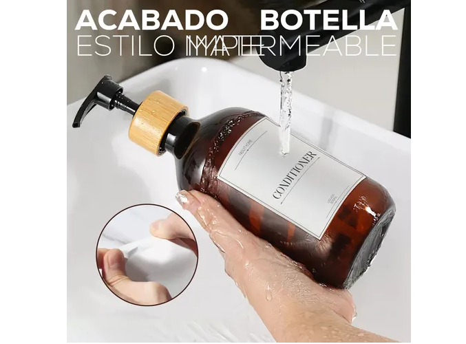 Foto 5 | Juego Xtellar De Baño 3 Dispensadores Jabon Shampoo