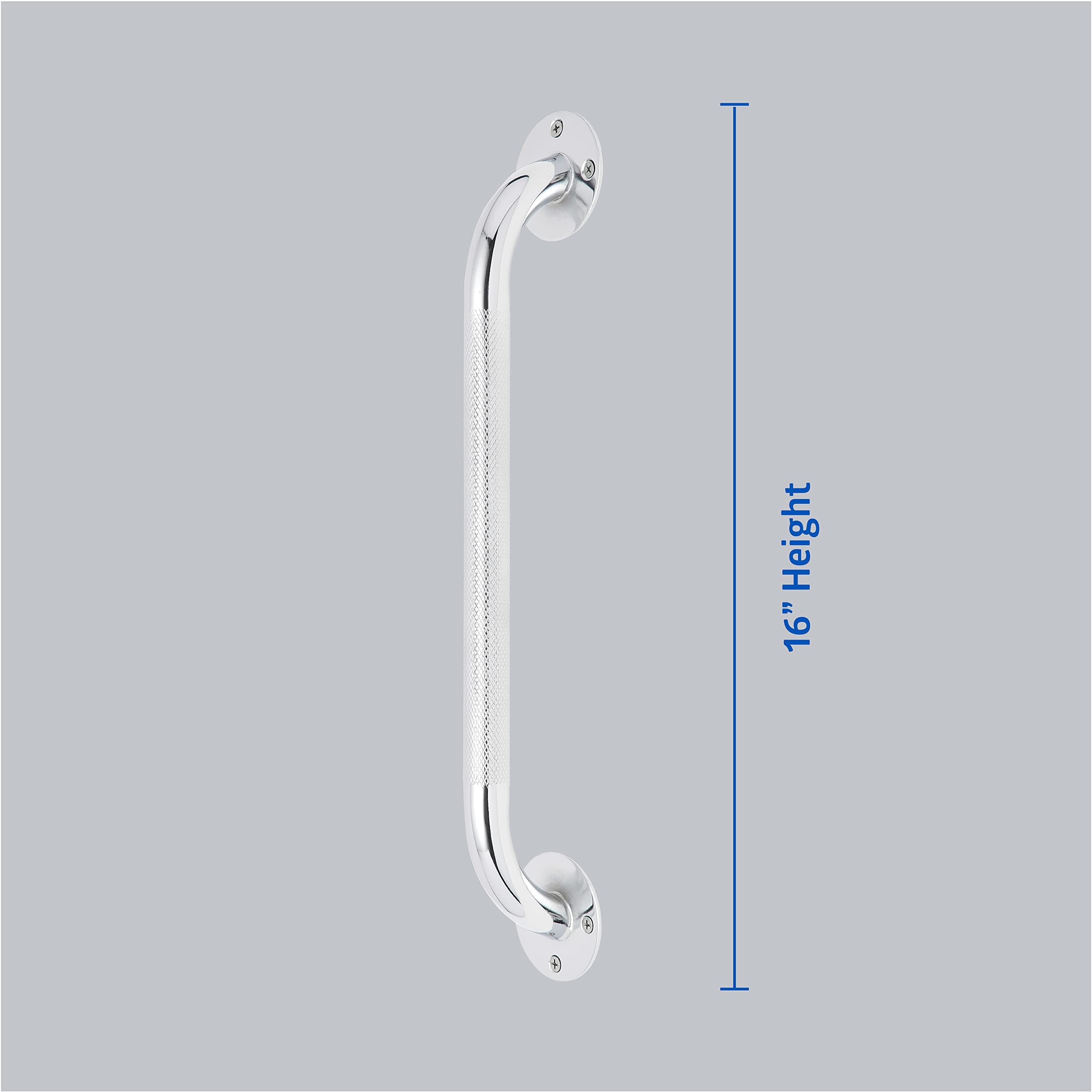 Foto 2 | Grab Bar Medline, Cromado Moleteado, 40 Cm, Para Ducha Y Bañera - Venta Internacional.