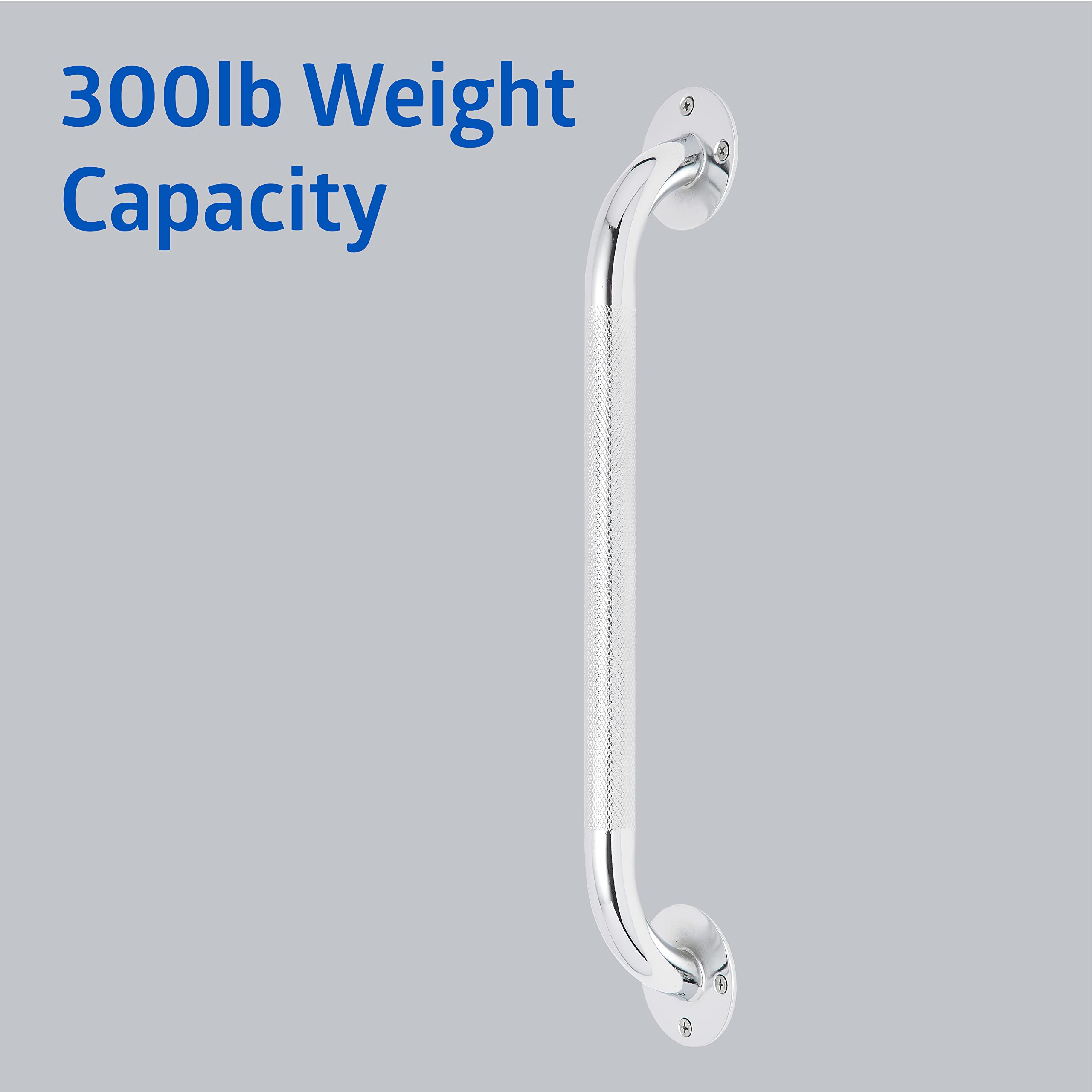 Foto 6 pulgar | Grab Bar Medline, Cromado Moleteado, 40 Cm, Para Ducha Y Bañera - Venta Internacional.
