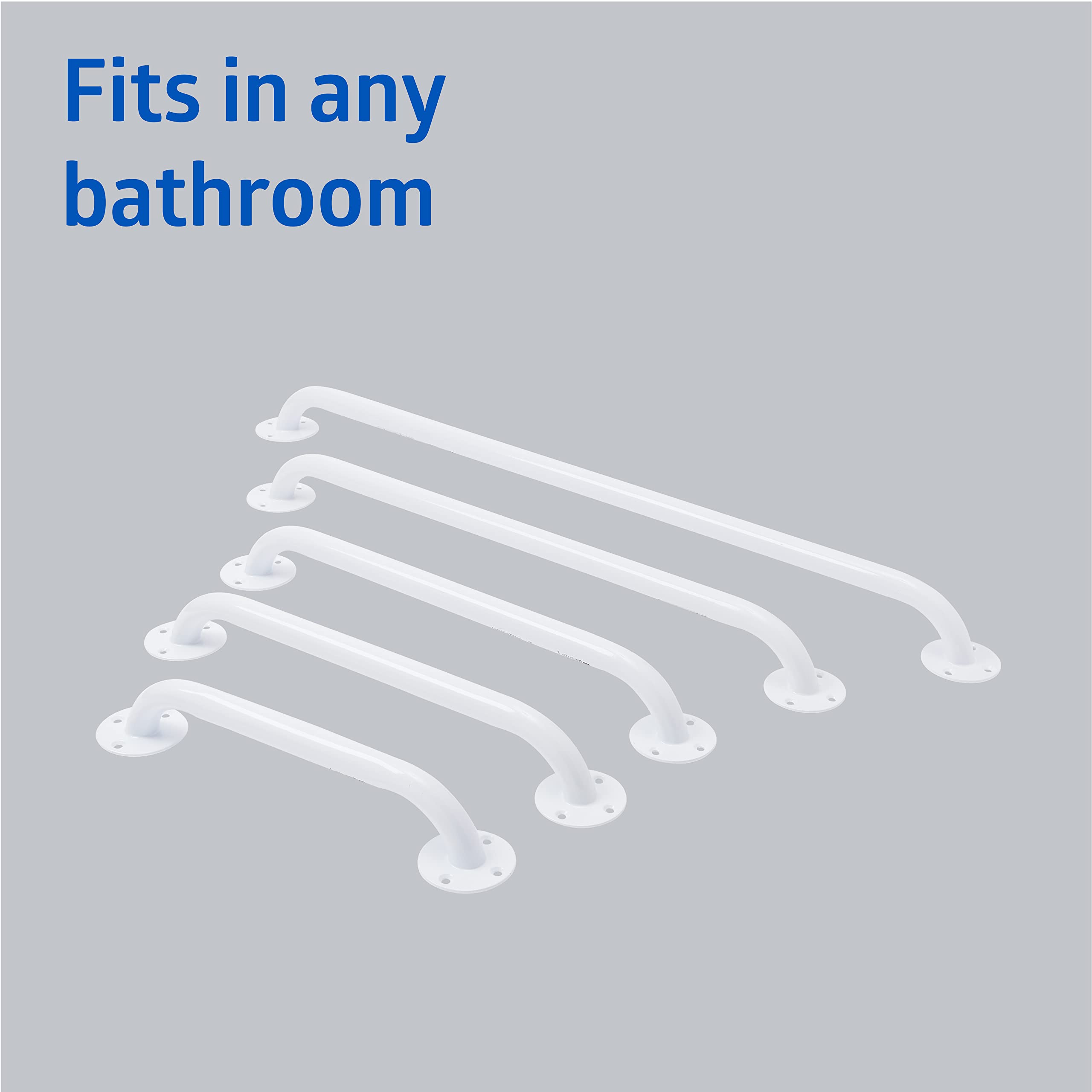 Foto 7 pulgar | Grab Bar Medline, Cromado Moleteado, 40 Cm, Para Ducha Y Bañera - Venta Internacional.