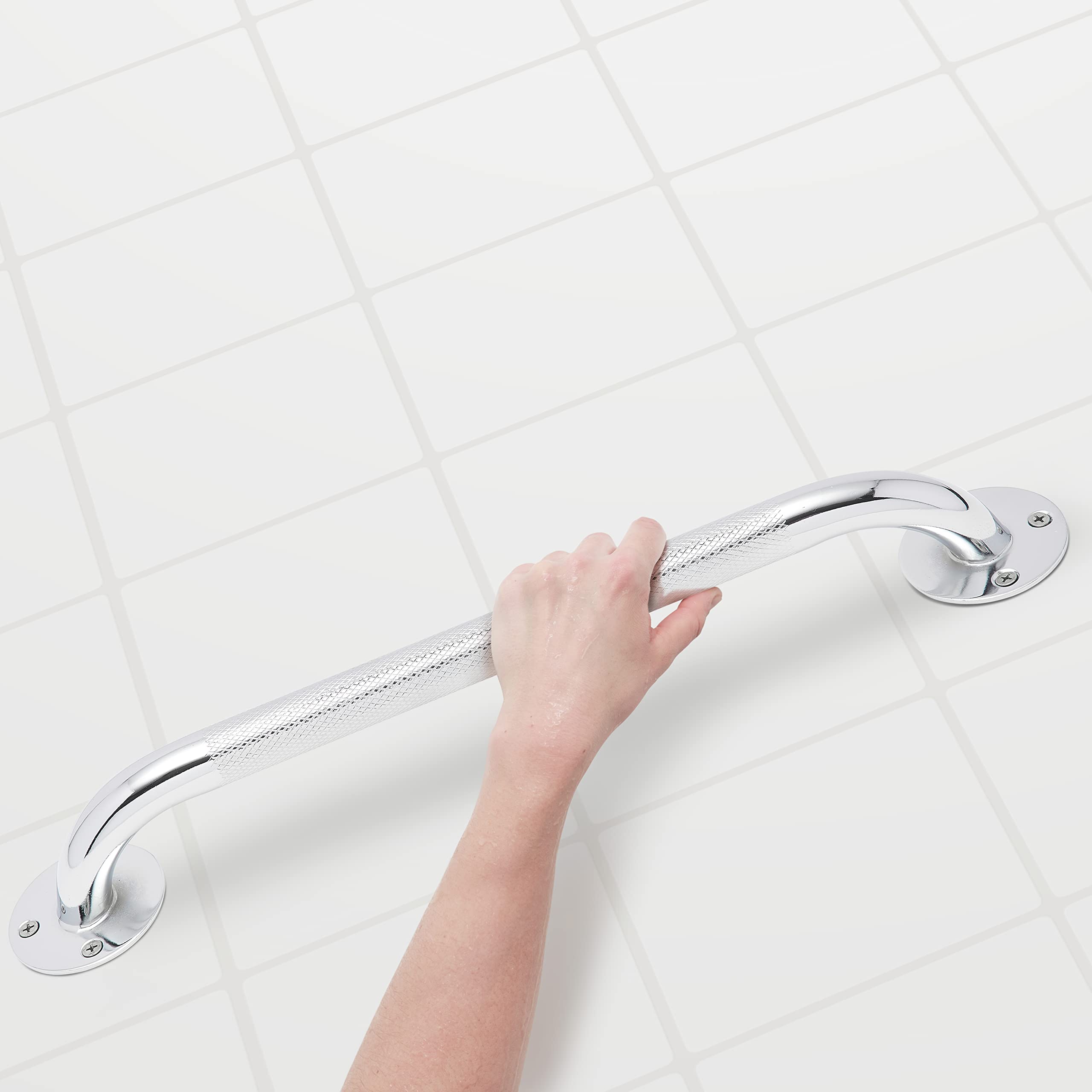 Foto 8 pulgar | Grab Bar Medline, Cromado Moleteado, 40 Cm, Para Ducha Y Bañera - Venta Internacional.