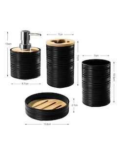 Foto 2 | Juego de Accesorios de Baño Güish 4 Pizas