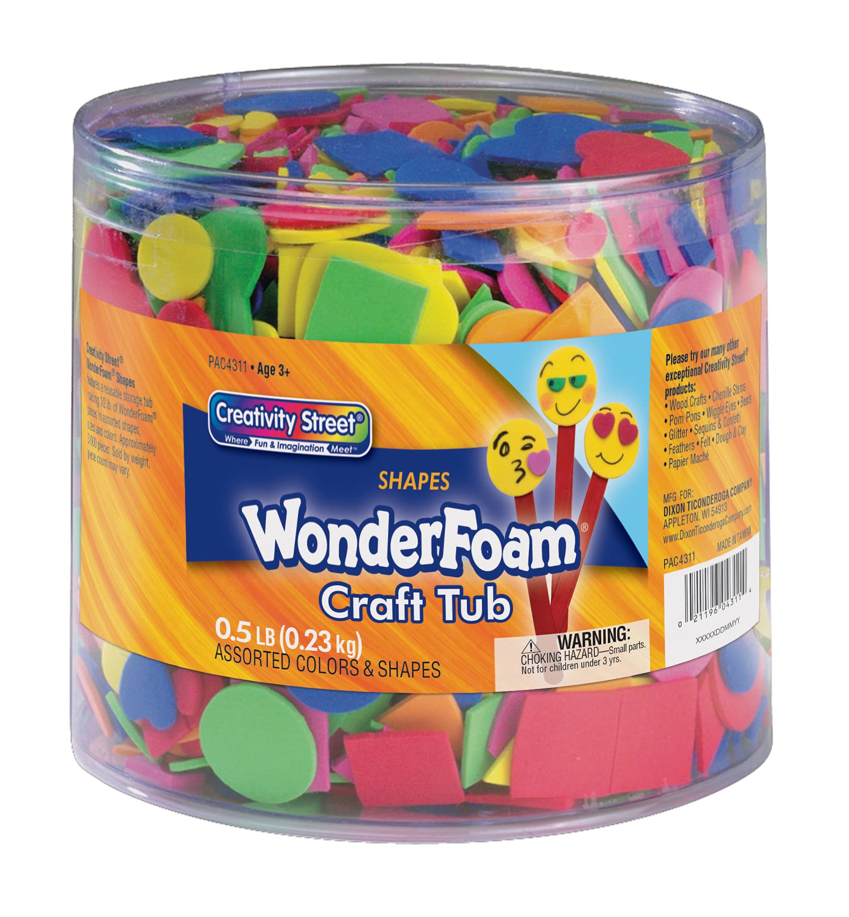 Bote Decorativo Con Forma De Espuma Pacon Wonderfoam De 0,5 Libras, 3000 Unidades - Venta Internacional.