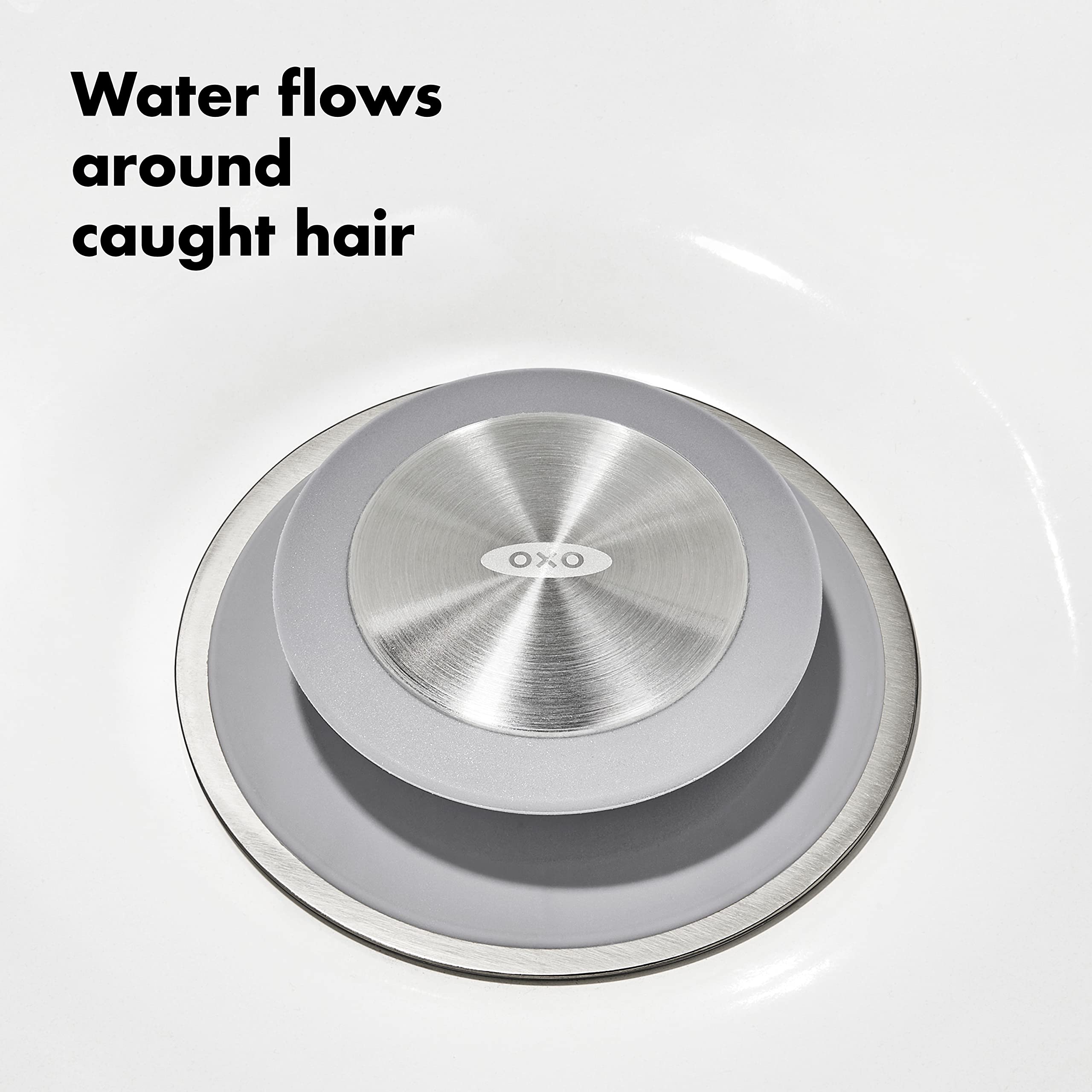Foto 7 pulgar | Protector De Drenaje Hair Catch Oxo Good Grips De Acero Inoxidable - Venta Internacional.