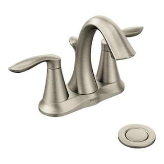 Foto 4 | Grifo De Baño Moen Eva, Juego Central De Níquel Cepillado De 4 Pulgadas - Venta Internacional.