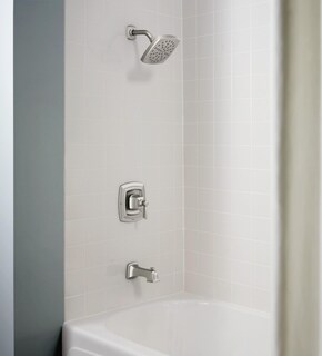 Foto 5 | Kit De Molduras Para Bañera Y Ducha Moen Conway, Níquel Cepillado - Venta Internacional.