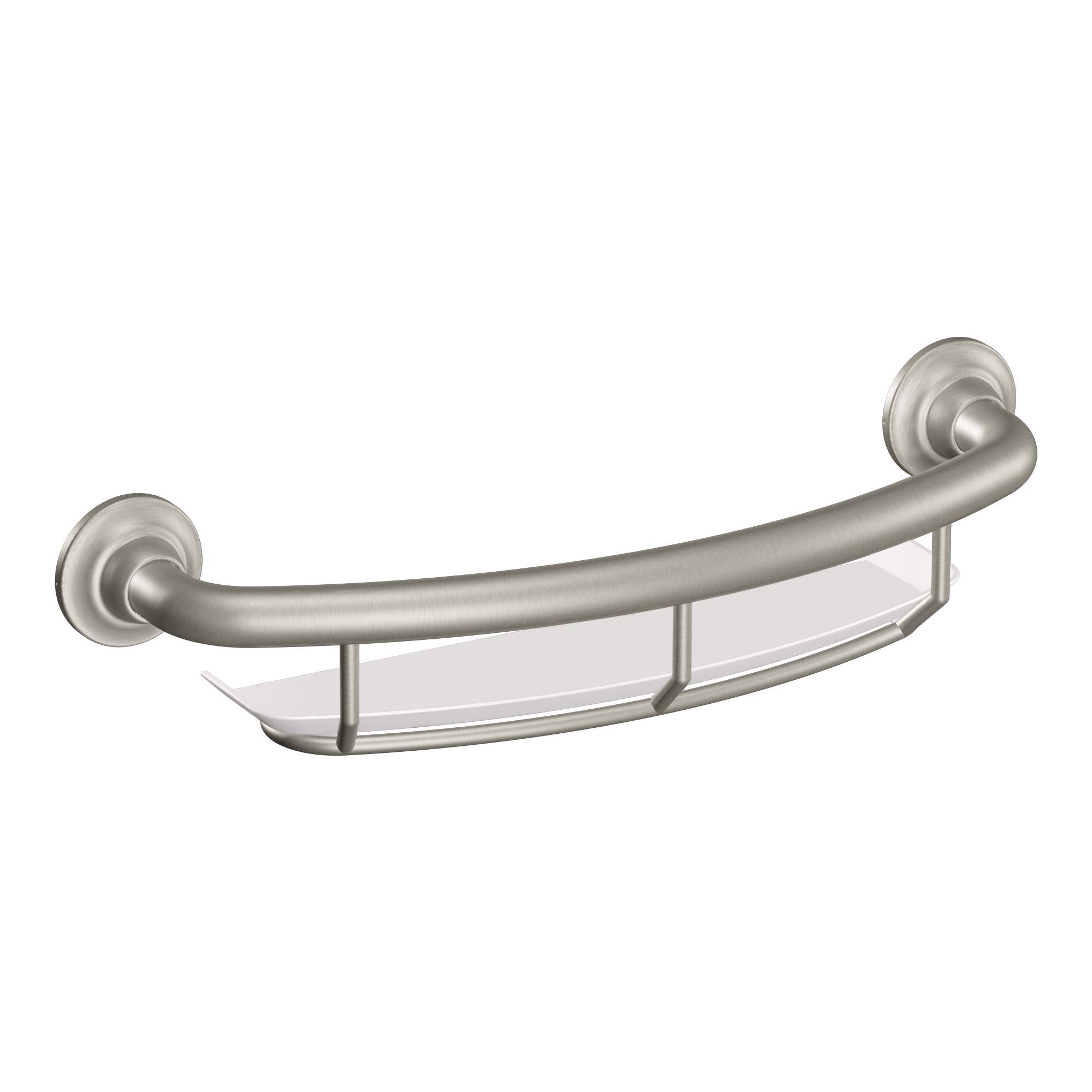 Barra Auxiliar De Equilibrio Safety Grab Moen, Níquel Cepillado, 40 Cm - Venta Internacional.