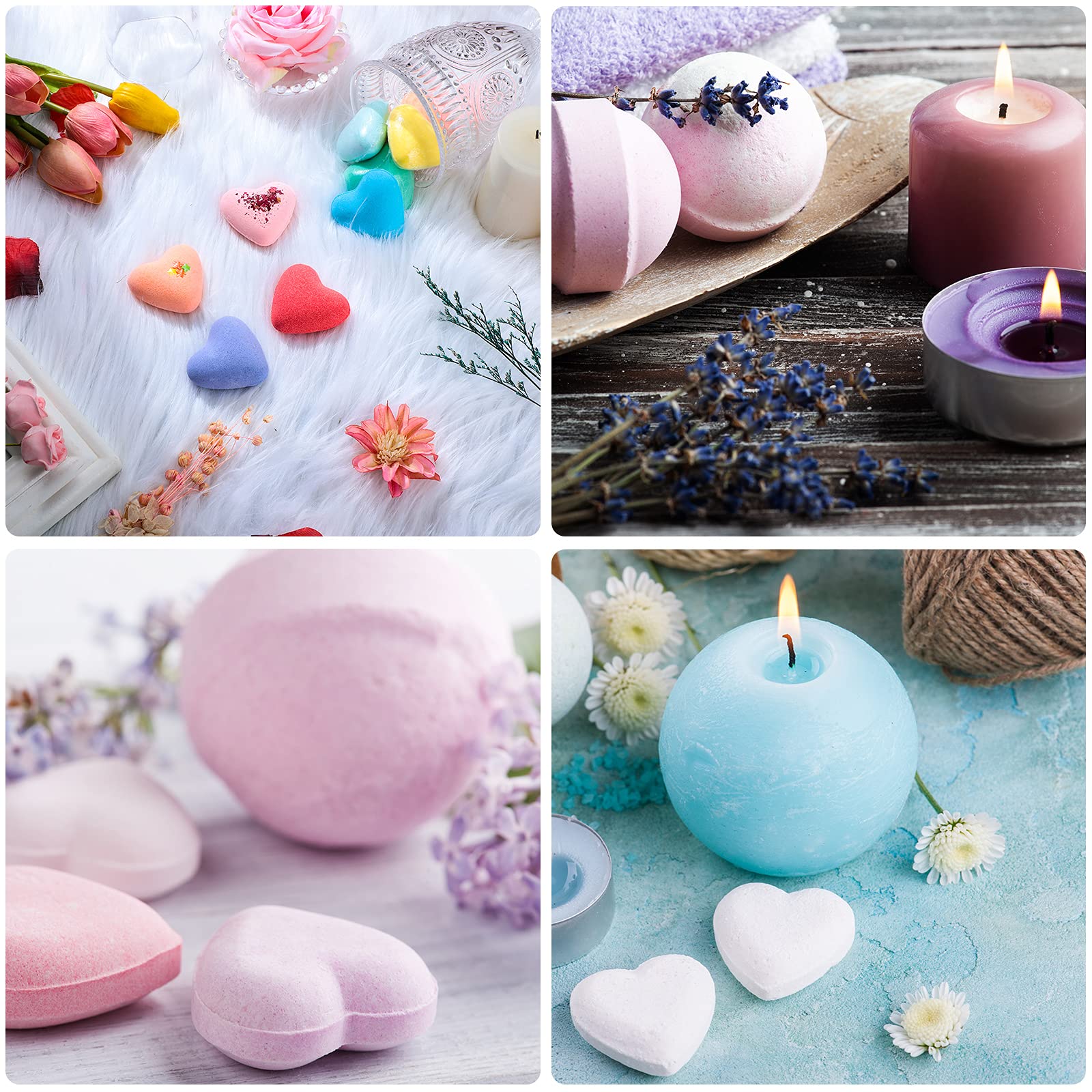 Foto 7 | Moldes Para Bombas De Baño, 12 Unidades, 6 Formas, Metal, Manualidades - Venta Internacional.