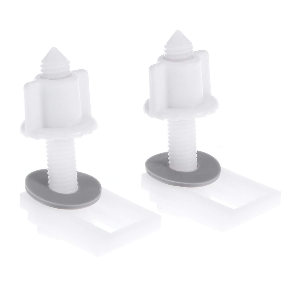 Foto 2 pulgar | Cubierta De Rosca Para Tapa De Inodoro Cabilock, Juego De 6 Tornillos De Plástico Blanco - Venta Internacional.