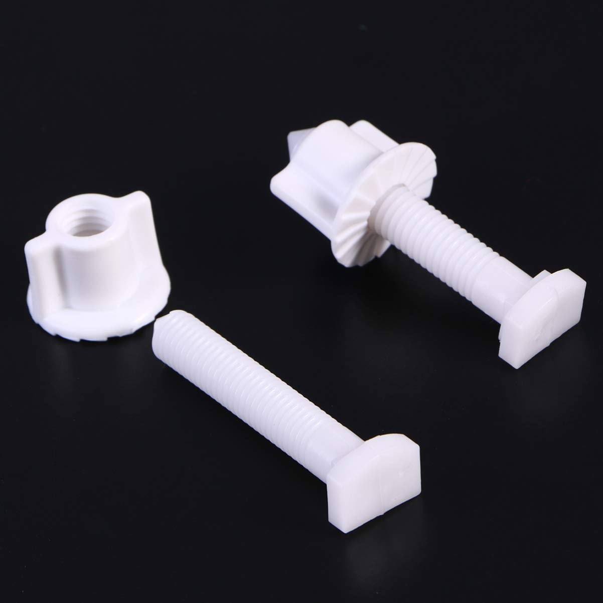 Foto 5 pulgar | Cubierta De Rosca Para Tapa De Inodoro Cabilock, Juego De 6 Tornillos De Plástico Blanco - Venta Internacional.