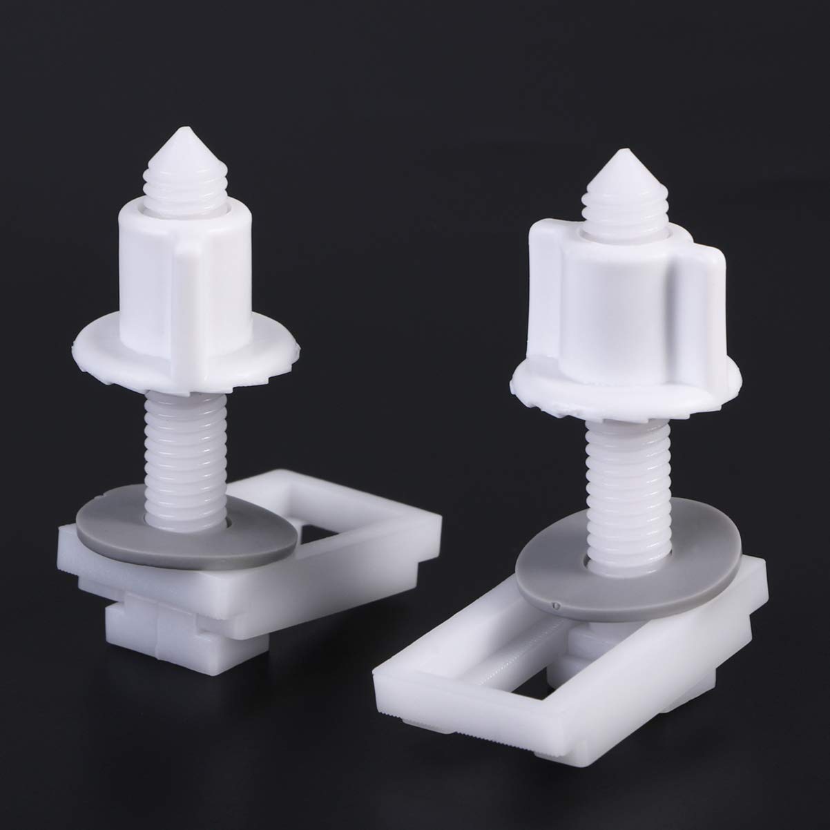 Foto 6 pulgar | Cubierta De Rosca Para Tapa De Inodoro Cabilock, Juego De 6 Tornillos De Plástico Blanco - Venta Internacional.