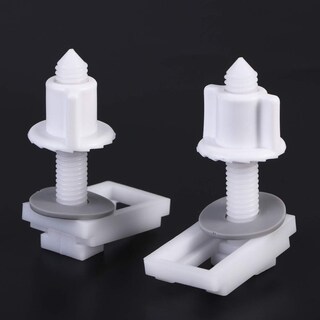 Foto 5 | Cubierta De Rosca Para Tapa De Inodoro Cabilock, Juego De 6 Tornillos De Plástico Blanco - Venta Internacional.