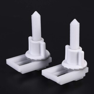 Foto 6 | Cubierta De Rosca Para Tapa De Inodoro Cabilock, Juego De 6 Tornillos De Plástico Blanco - Venta Internacional.
