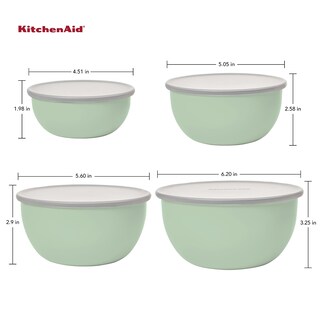 Foto 3 | Cuencos Prep Kitchenaid Con Tapas, Juego De 4 - Venta Internacional.