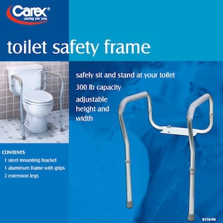 Foto 5 | Rieles De Seguridad Para Inodoro Carex, Marco De Seguridad Para Inodoros, Personas Mayores - Venta Internacional.
