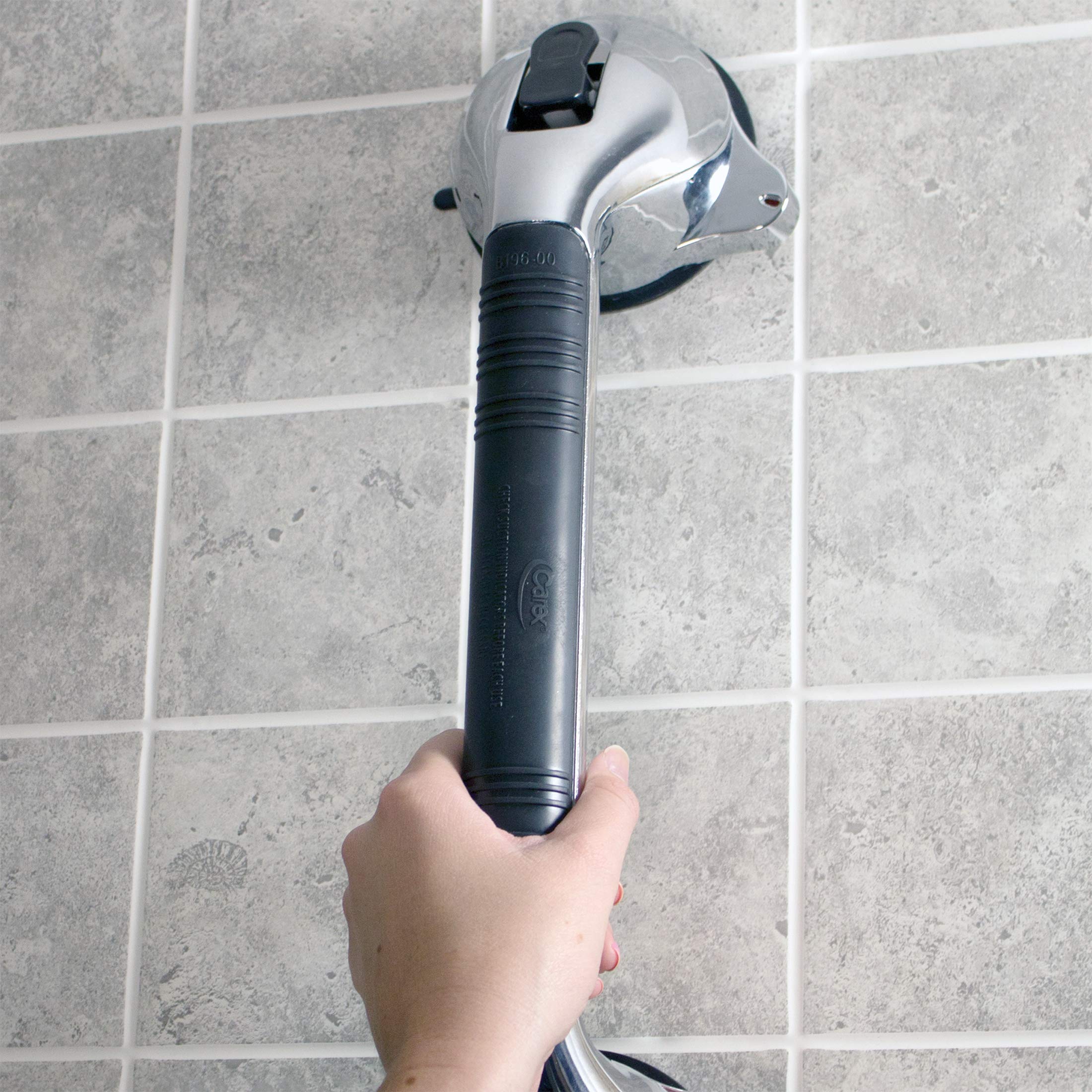 Foto 5 pulgar | Barra De Apoyo Para Ducha Carex Ultra Grip De 40 Cm De Seguridad Cromada - Venta Internacional.