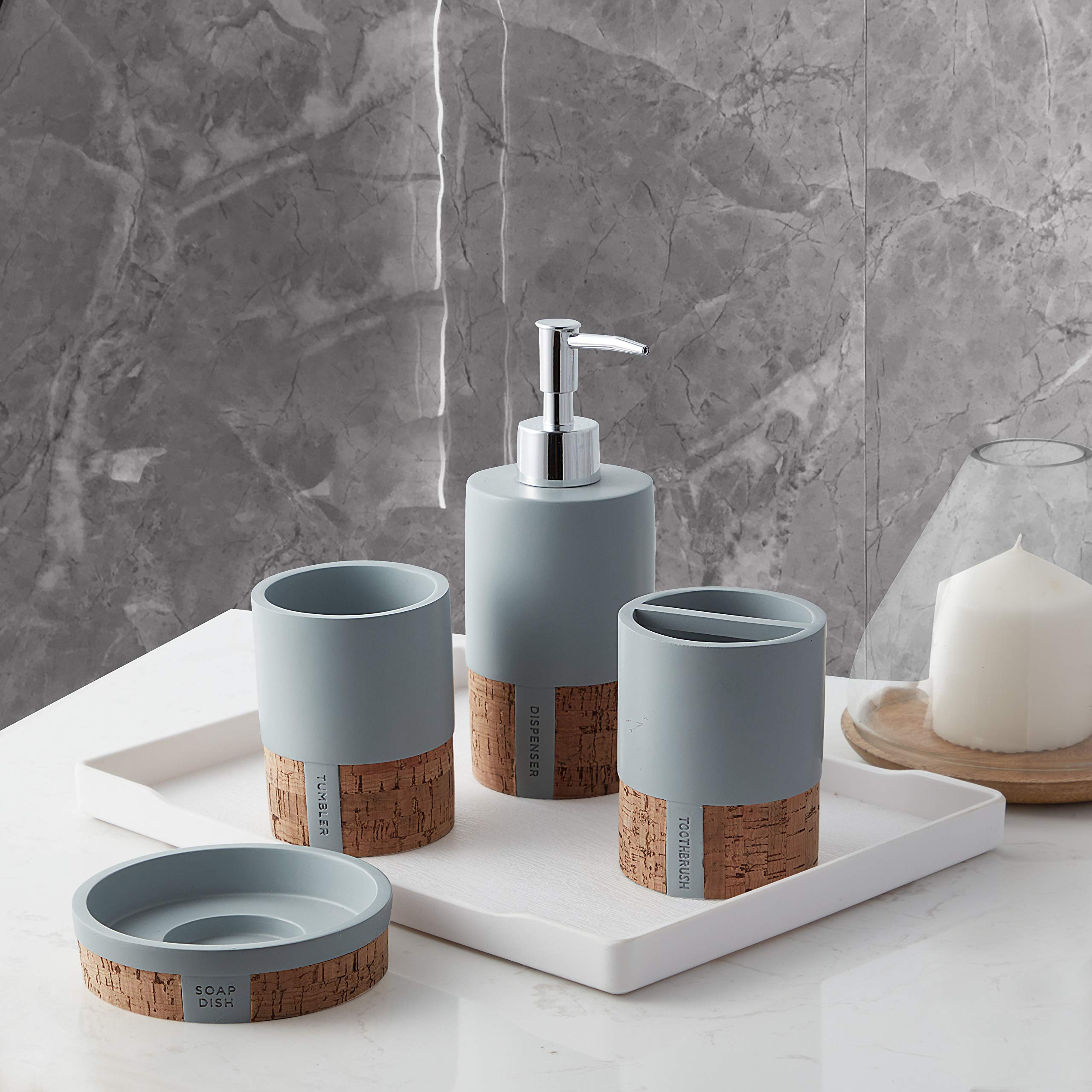 Accesorios De Baño Sweet Home Collection Moderno Set De 4 Piezas - Venta Internacional.