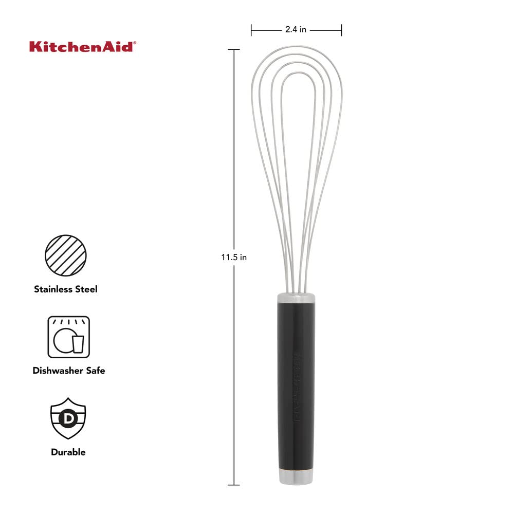 Foto 4 pulgar | Juego De Batidores Kitchenaid Utility And Flat, Negro (juego De 2) - Venta Internacional.