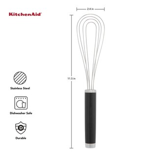 Foto 3 | Juego De Batidores Kitchenaid Utility And Flat, Negro (juego De 2) - Venta Internacional.