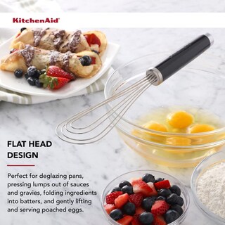 Foto 5 | Juego De Batidores Kitchenaid Utility And Flat, Negro (juego De 2) - Venta Internacional.