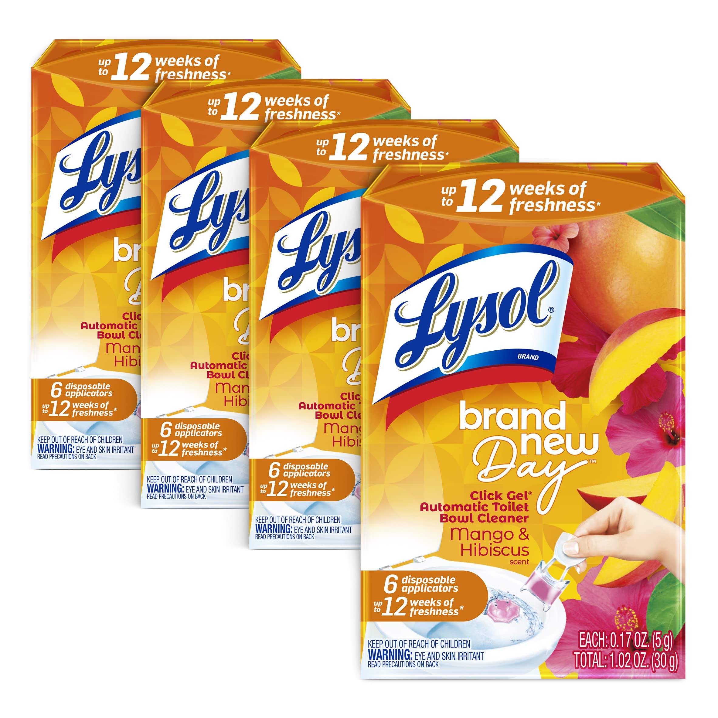 Foto 2 pulgar | Limpiador Para Inodoros Lysol Click Gel  Mango E Hibisco  24 X 6 Ml - Venta Internacional.