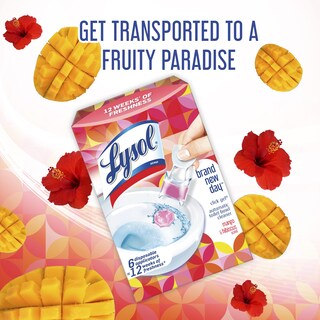 Foto 2 | Limpiador Para Inodoros Lysol Click Gel Mango E Hibisco 24 X 6 Ml - Venta Internacional.