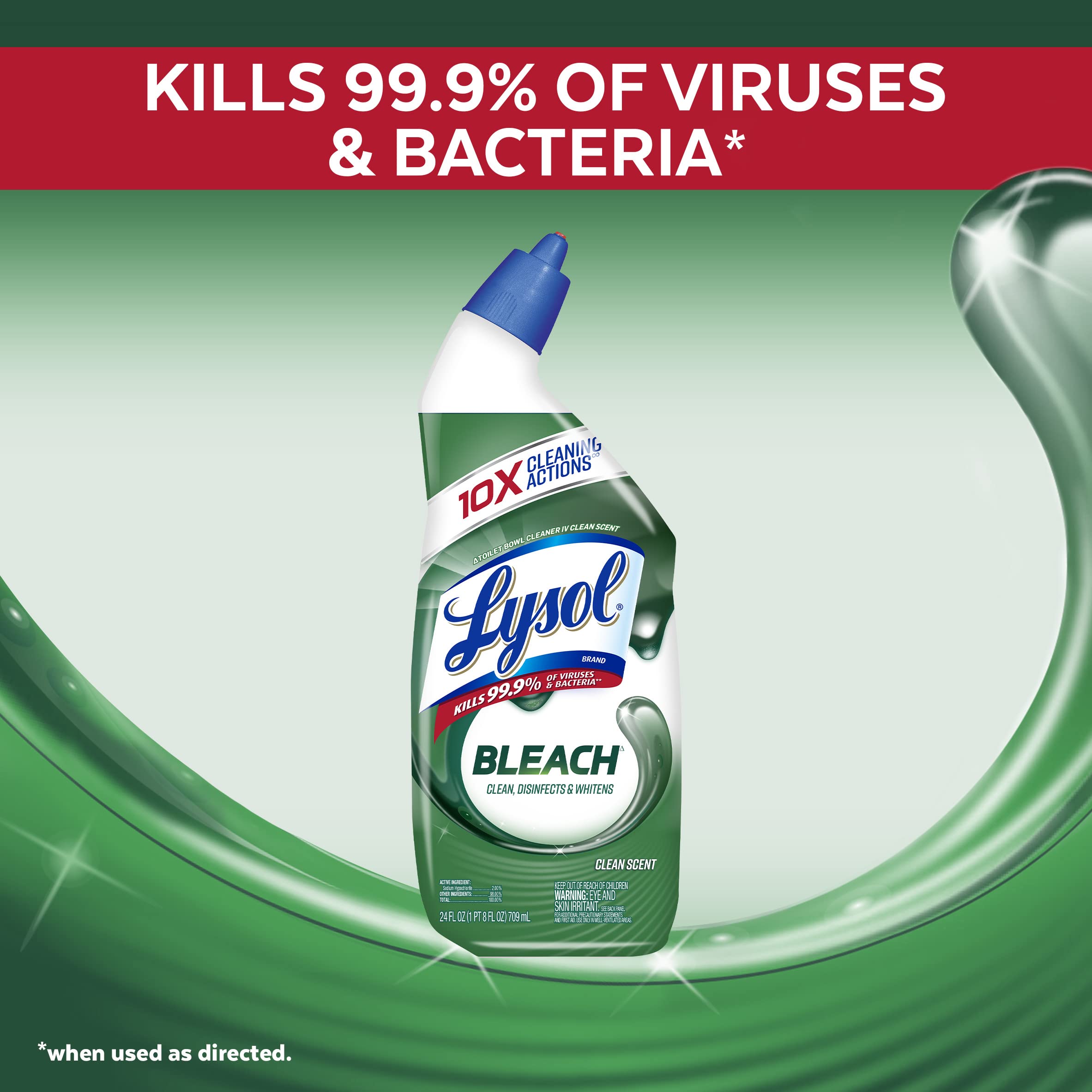 Foto 3 pulgar | Gel Limpiador Para Inodoros Lysol Con Lejía  710 Ml (paquete De 2) - Venta Internacional.