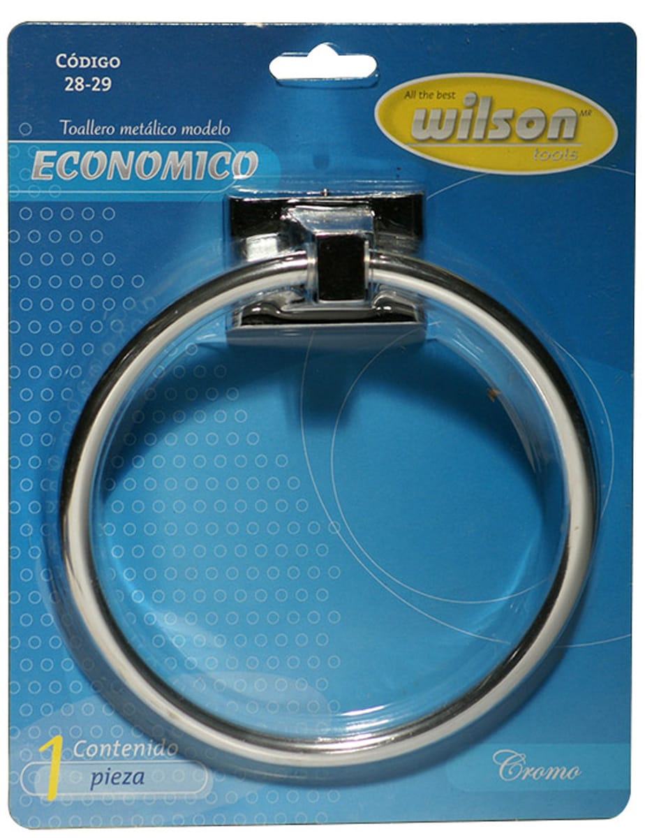Toallero De Argolla Cromado - Cromo - Eco $162