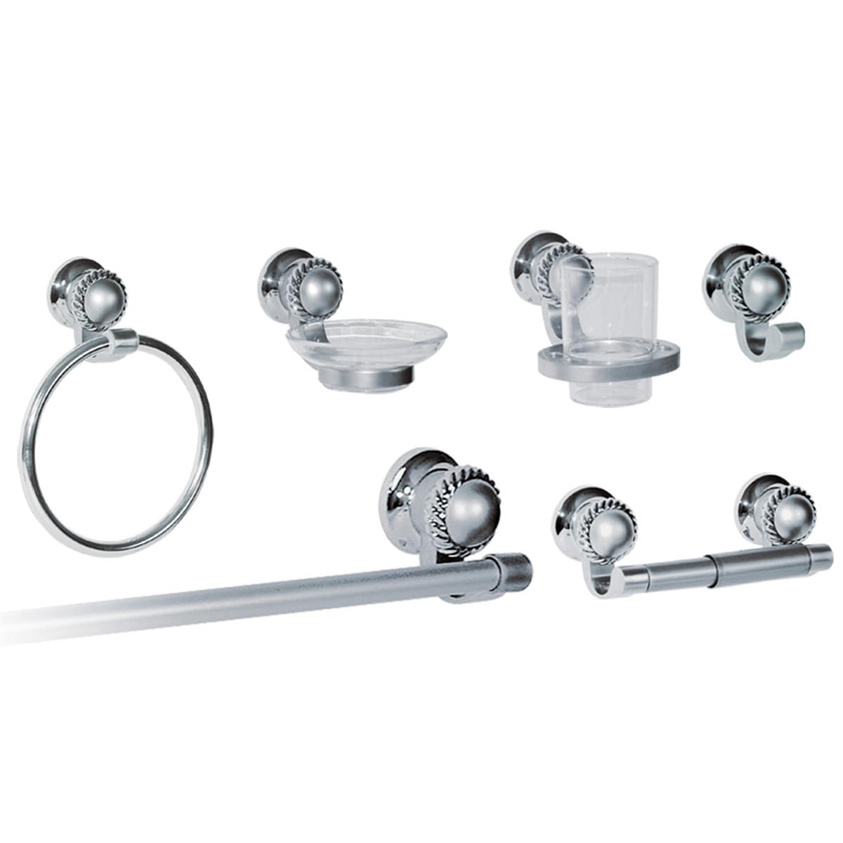 Accesorios Para Baño Wilson 28-01 | Cromo Satín | Modelo Grecia $743