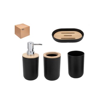 Foto 1 | Accesorios De Baño Set De 4 Piezas Eo Safe Imports Esi-20288 Negro