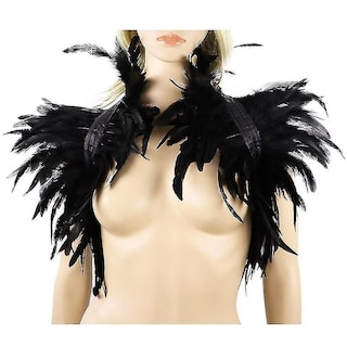 Foto 2 | Set De Accesorios De Baño Chal Gótico Con Forma De Pluma - Venta Internacional.