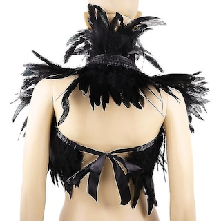 Foto 3 | Set De Accesorios De Baño Chal Gótico Con Forma De Pluma - Venta Internacional.