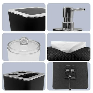 Foto 3 | Set De Baño Xtellar De 10 Piezas En Clásico Negro