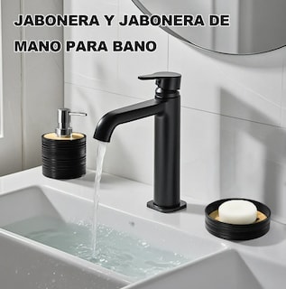 Foto 4 | Xtellar Elegante Set De Accesorios Para Baño De 4 Piezas Bambú Y Plástico Premium