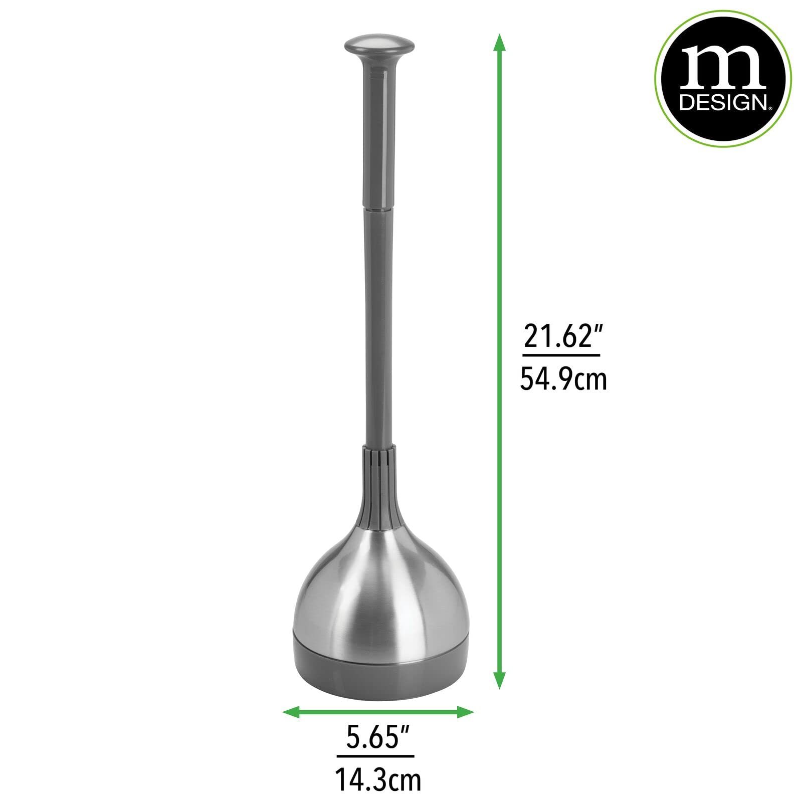 Foto 5 pulgar | Set De Desatascadores Para Inodoro Mdesign Lift & Lock Cover Gris/ss - Venta Internacional.