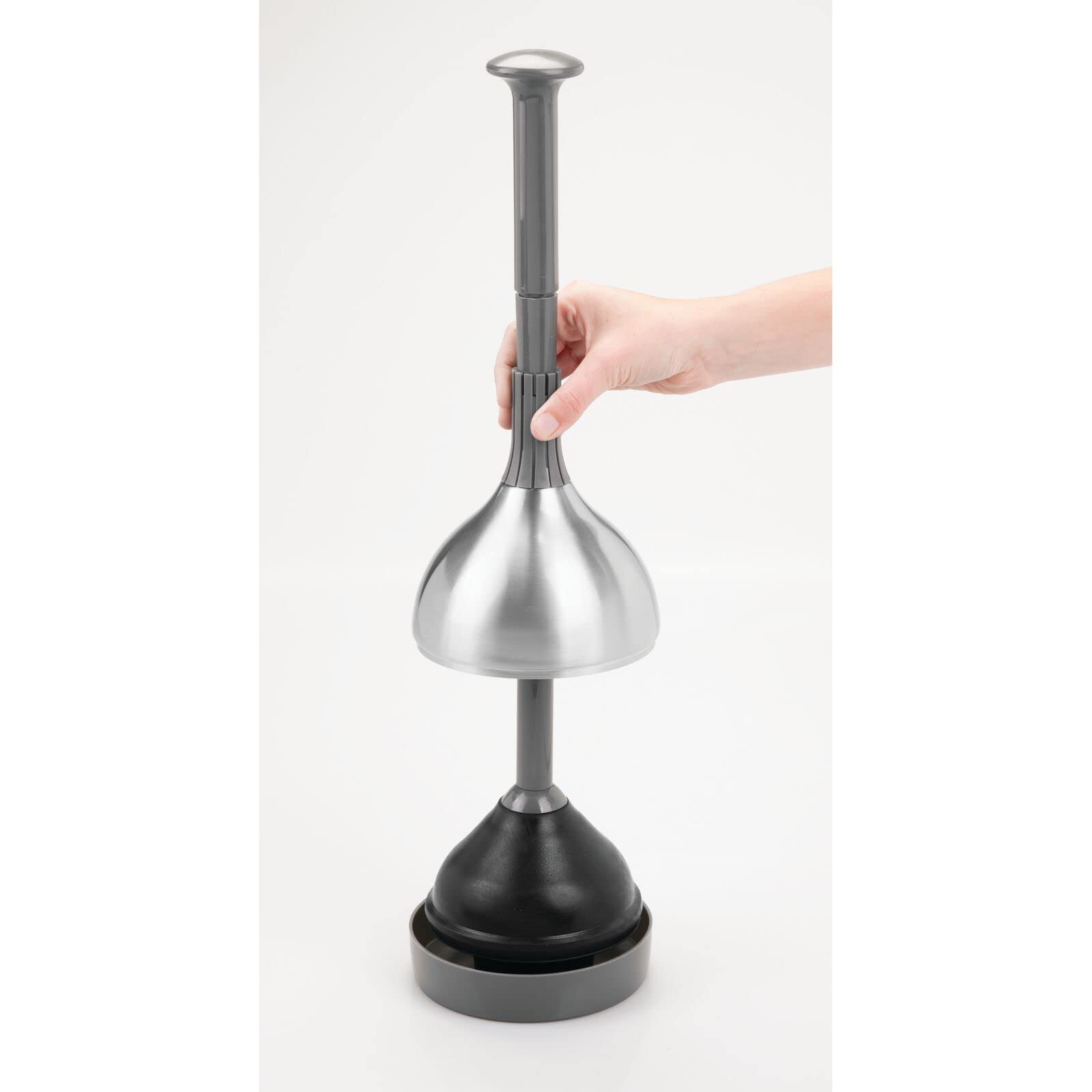 Foto 7 pulgar | Set De Desatascadores Para Inodoro Mdesign Lift & Lock Cover Gris/ss - Venta Internacional.